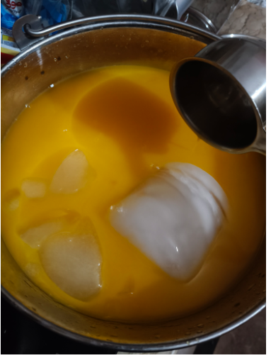Customer-shared mango pulp photo